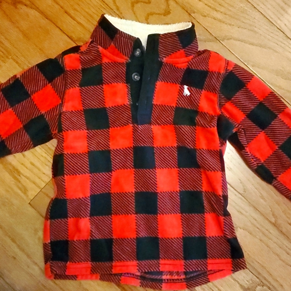 Carter's 3t unisex plaid pullover